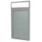 Ghent Enclosed Bulletin Board, 1 Door, Vinyl, Hdlnr Frame, 3 ft H x 2 ft W, Silver PAVX2-193 - alternate 1
